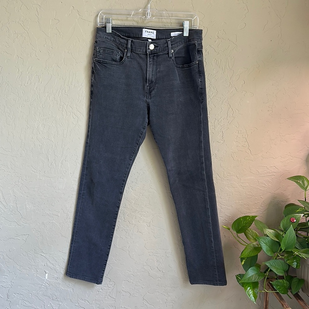 Frame L Homme Skinny black denim jean‎ size 31